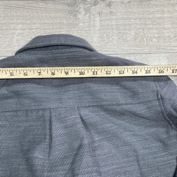 REI‎ Co-op Jacket Mens Small Gray Herringbone Quilted Snap Shirt Lined Insulated - Picture 8 of 10